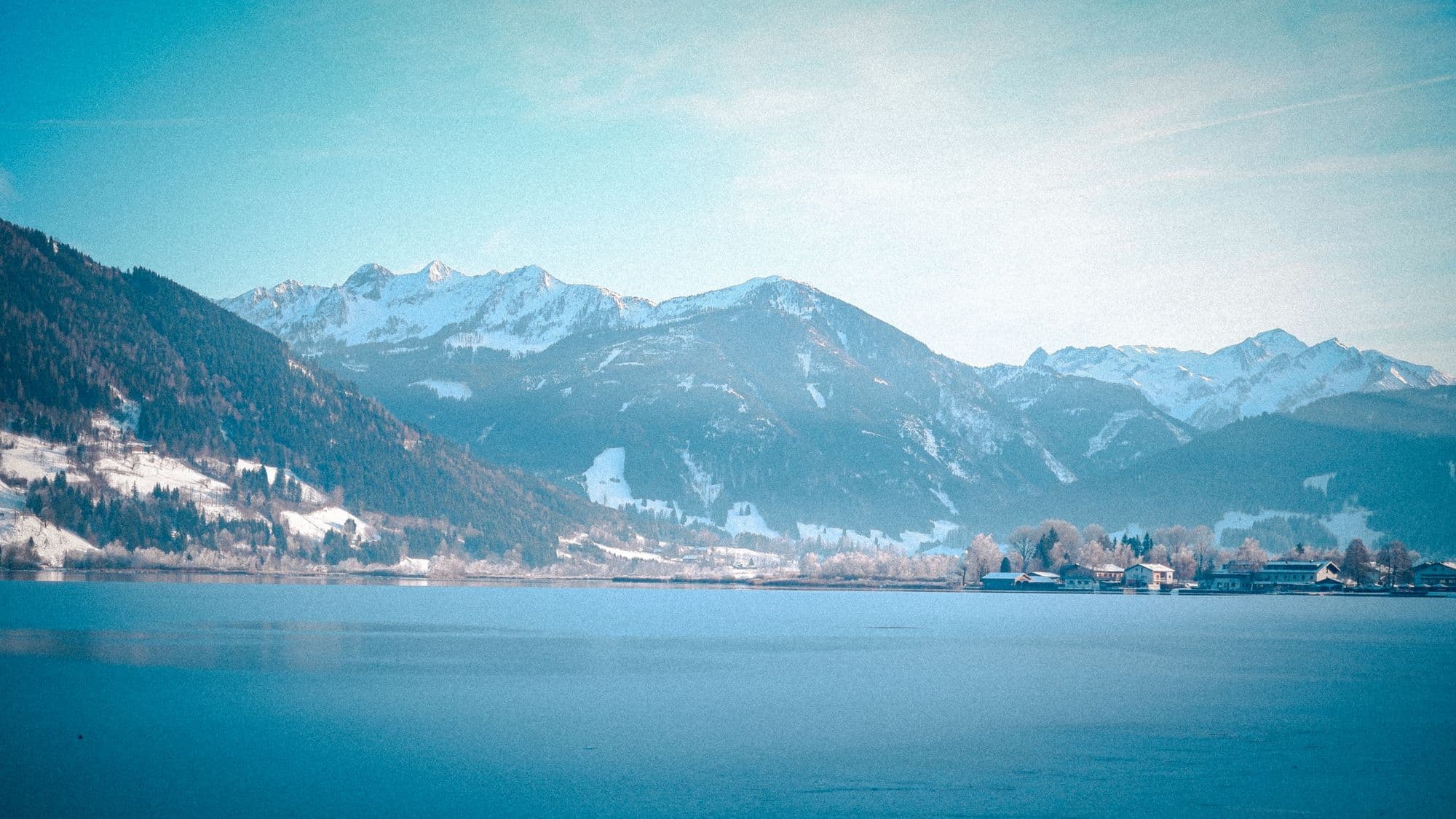 Lake Zell beneath the Austrian Alps